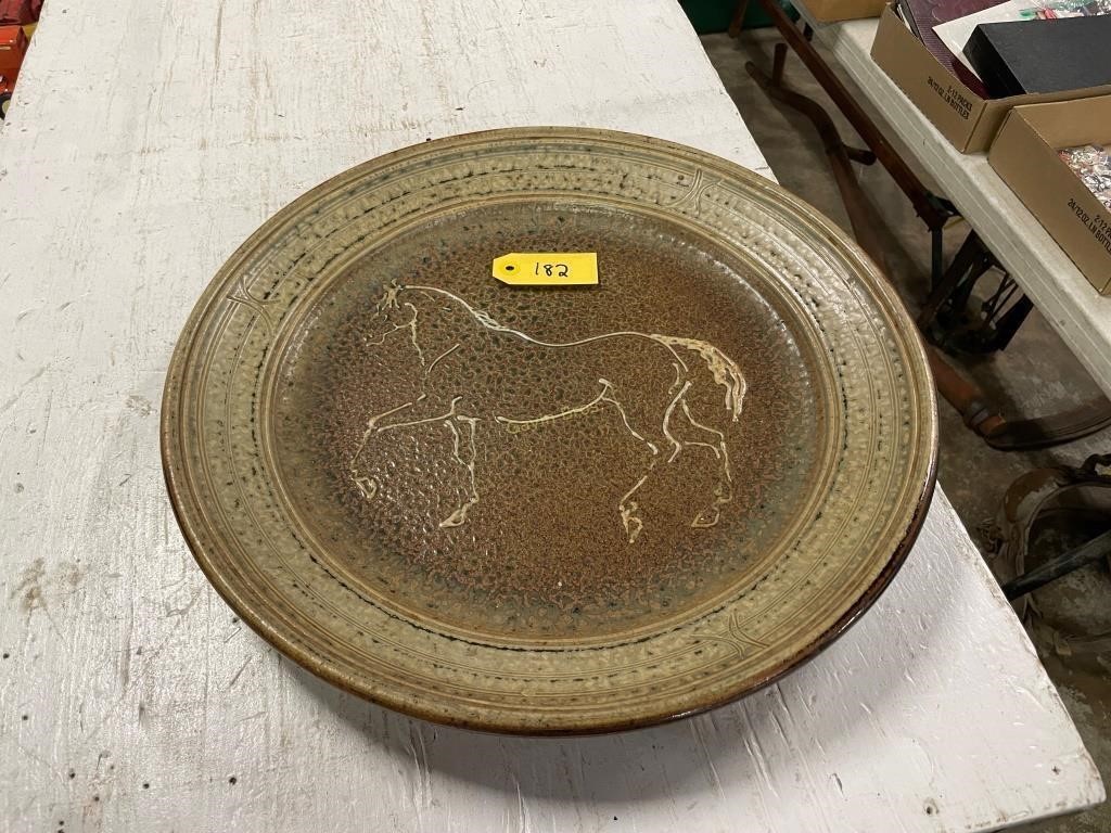 Brown Pottery Platter