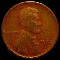 1922 "NO D" Lincoln Wheat Penny NICELY CIRCULATED