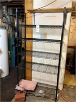 5-Tiered Mobile Wire Shelving Unit