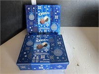 2 blue boxes of Oreo cookies