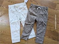 NEW w Tags Carter's Baby 2pr Pants 24mos