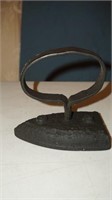 Antique Cast Iron Pan with Round Handle