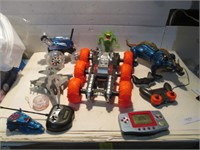 LOT ASSORTED TOYS, RC CARS,