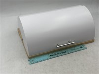 Threshold Metal White & Wood Bread Box