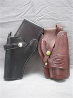 Pair of Vintage Leather Belt Holsters