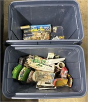 (2) Rubbermaid Totes & Contents.