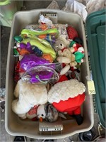 Large Tote of Stuffed Animals