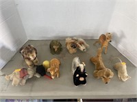 Vintage Steiff stuffed animal figures