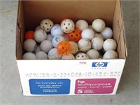 Box Of Assorted Golf Balls