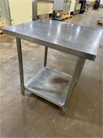 24” x 24” x 30” tall Stainless Table