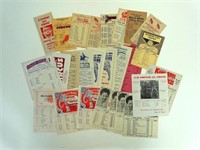 COLLECTION OF 1940'S CIRCUS ROUTE CARDS