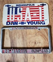 Dan Young Chevy Plate & Ed Martin Plate Holder