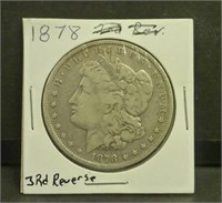 1878 Morgan Silver Dollar 3rd Reverse
