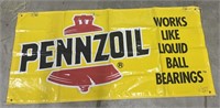(AR) Pennzoil Banner.
71 x 34 Inches.