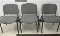 3 Stacking Office Chairs