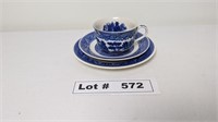 IRONSTONE TEA CUP AND SAUCERS