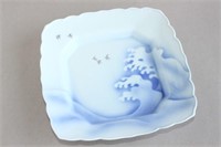Japanese 20th Century Blue and White Dish,