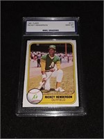 1981 Fleer Rickey Henderson GEM MT 10 Oakland A's