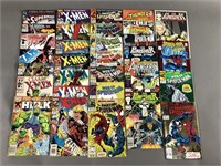 32pc 1980s-90s Comic Books w/ Spiderman X Men