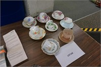 6-china cups & saucers, one odd cup & saucer,