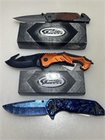 3 NIB rite edge knives.