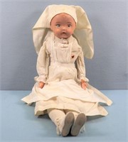 21" Louis Amberg Composition Nurse Doll