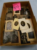 Flat Of Assorted Tin Types