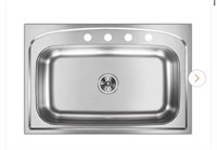 Stainless Steel Sink Only and No Accessories