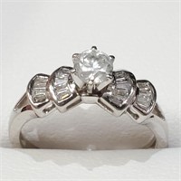 $4800 14K  Diamond(0.4ct) Diamond(0.2ct) Ring
