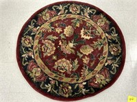 Round decorative WOOL carpet