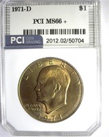 1971-D Ike MS66+ LISTS $260