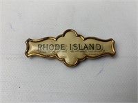 Rhode Island Pin 1800's Patent Stamped On Back