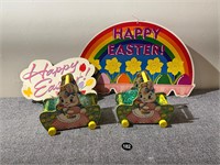 Vintage Easter Decor, Fisher Price Baskets