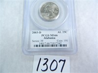 2003-D Alabama Quarter PCGS Graded MS66