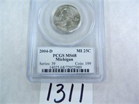 2004-D Michigan Quarter PCGS Graded MS68