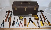 LOT - KENNEDY TOOL BOX, TOOLS, ETC.