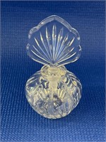 Antique Blown Glass Ribbed Perfume Bottle with