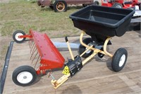 Fertilizer cart and Rake