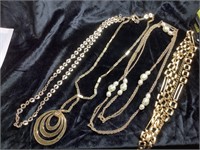 Large lot of long necklaces