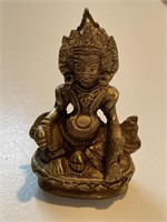 Brass / Bronze Lord Kuber or Vishnu Figure
