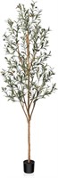 NEW $62 Artificial Olive Tree 7FT