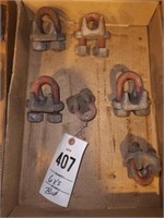 6 X'S BID VARIOUS SIZE CABLE CLAMPS