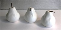 New Home Decor Ceramic Pears set of 3
