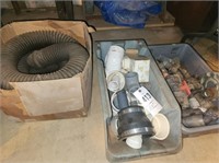 2 CONTAINERS OF VARIOUS PLASTIC WATER FITTINGS