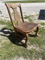 Wood rocking chair