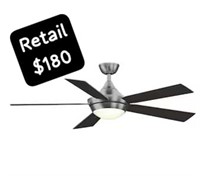 52" Brushed Nickel Integrated LED Ceiling fan