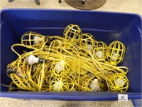 Shop Lights w/cords; 15+; In Large Tub w/Lid;