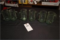 Set of Glass Coca- Cola Mugs