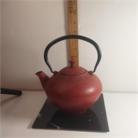cast iron asian teapot