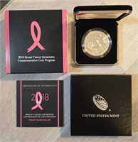 2018 Breast Cancer Awareness Silver Round